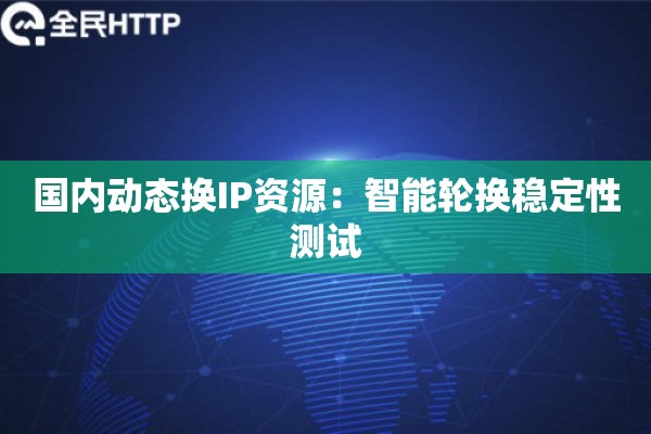 国内动态换IP资源：智能轮换稳定性测试