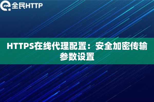 HTTPS在线代理配置：安全加密传输参数设置