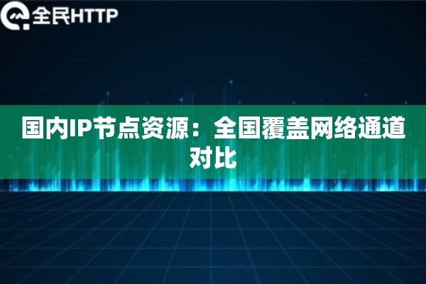 国内IP节点资源：全国覆盖网络通道对比