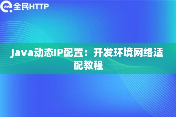Java动态IP配置：开发环境网络适配教程