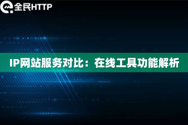 IP网站服务对比：在线工具功能解析