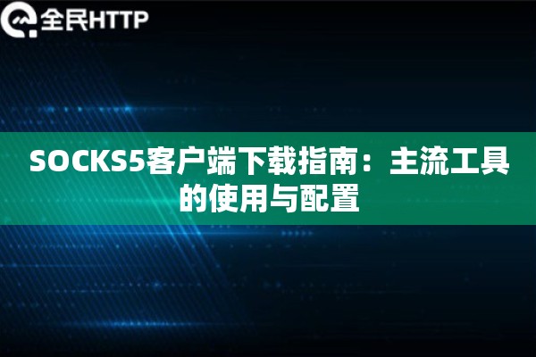 SOCKS5客户端下载指南：主流工具的使用与配置