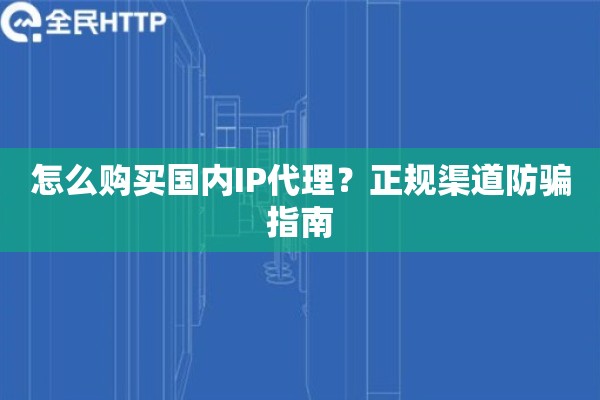 怎么购买国内IP代理？正规渠道防骗指南