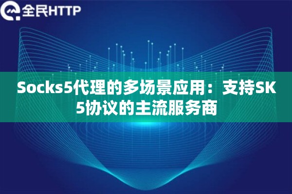 Socks5代理的多场景应用:支持SK5协议的主流服务商 Socks5代理的多场景应用:支持SK5协议的主流服务商