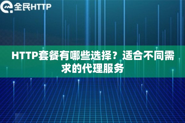 HTTP套餐有哪些选择？适合不同需求的代理服务