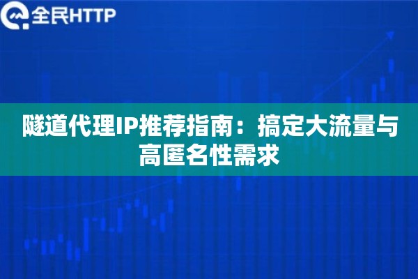 隧道代理IP推荐指南：搞定大流量与高匿名性需求
