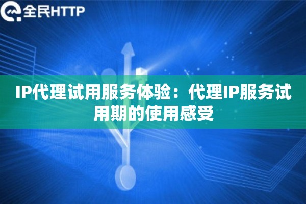 IP代理试用服务体验：代理IP服务试用期的使用感受
