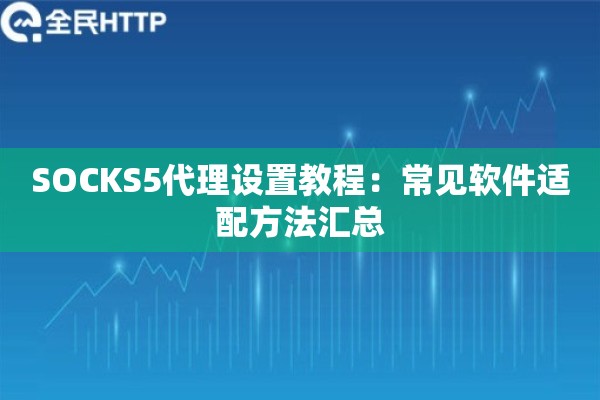 SOCKS5代理设置教程：常见软件适配方法汇总