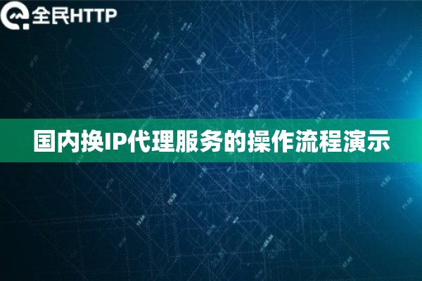 国内换IP代理服务的操作流程演示 国内换IP代理服务的操作流程演示