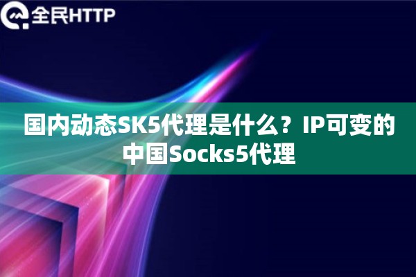 国内动态SK5代理是什么?IP可变的中国Socks5代理 国内动态SK5代理是什么?IP可变的中国Socks5代理