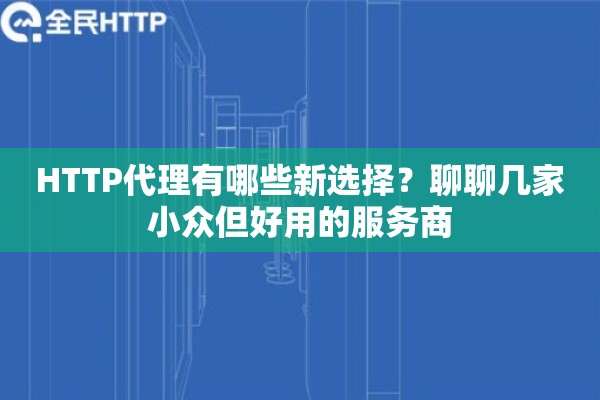 HTTP代理有哪些新选择？聊聊几家小众但好用的服务商