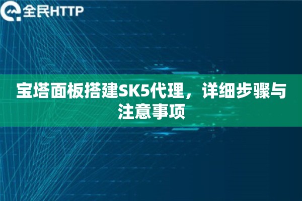宝塔面板搭建SK5代理，详细步骤与注意事项