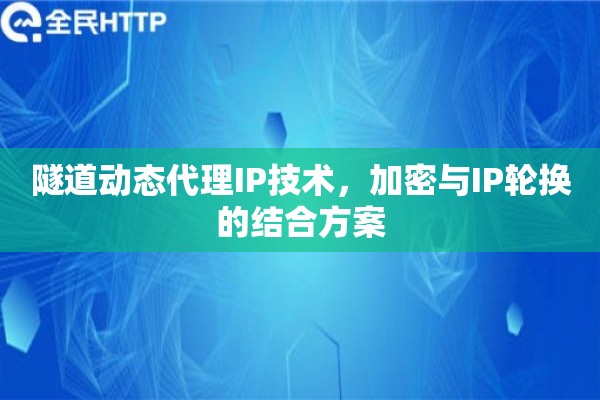 隧道动态代理IP技术，加密与IP轮换的结合方案