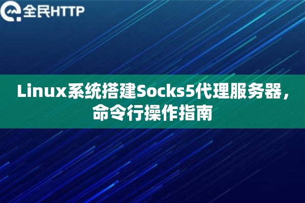 Linux系统搭建Socks5代理服务器，命令行操作指南