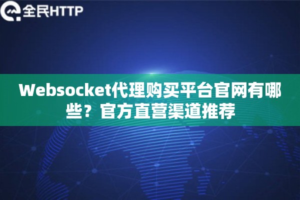 Websocket代理购买平台官网有哪些？官方直营渠道推荐