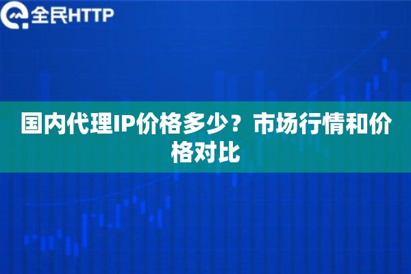 国内代理IP价格多少？市场行情和价格对比