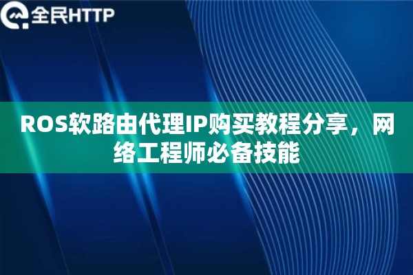 ROS软路由代理IP购买教程分享，网络工程师必备技能