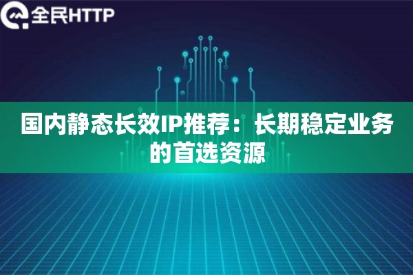 国内静态长效IP推荐：长期稳定业务的首选资源