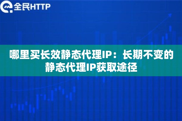 哪里买长效静态代理IP：长期不变的静态代理IP获取途径