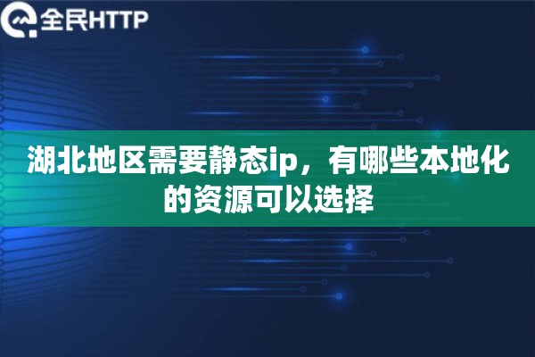 湖北地区需要静态ip，有哪些本地化的资源可以选择