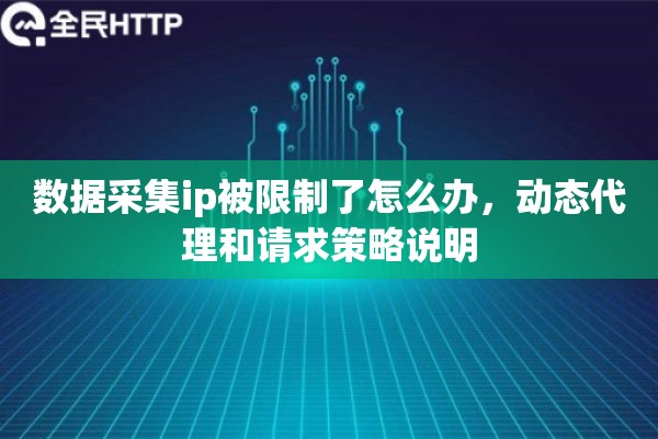 数据采集ip被限制了怎么办,动态代理和请求策略说明 数据采集ip被限制了怎么办,动态代理和请求策略说明