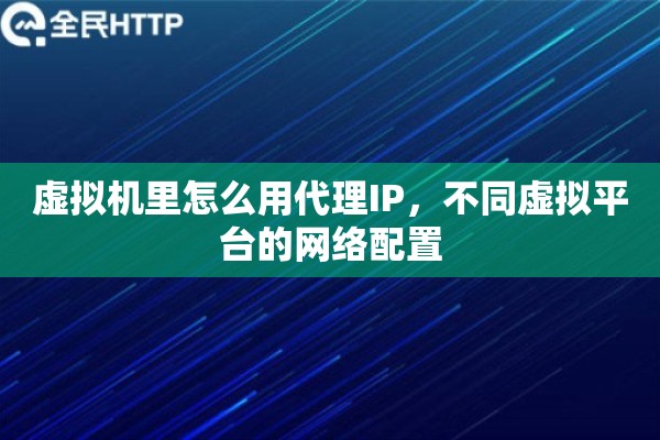 虚拟机里怎么用代理IP，不同虚拟平台的网络配置