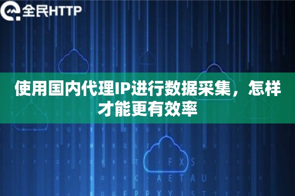 使用国内代理IP进行数据采集，怎样才能更有效率