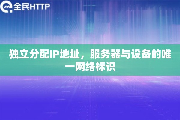 独立分配IP地址，服务器与设备的唯一网络标识