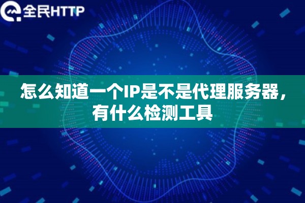 怎么知道一个IP是不是代理服务器，有什么检测工具