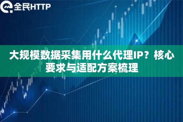 大规模数据采集用什么代理IP？核心要求与适配方案梳理