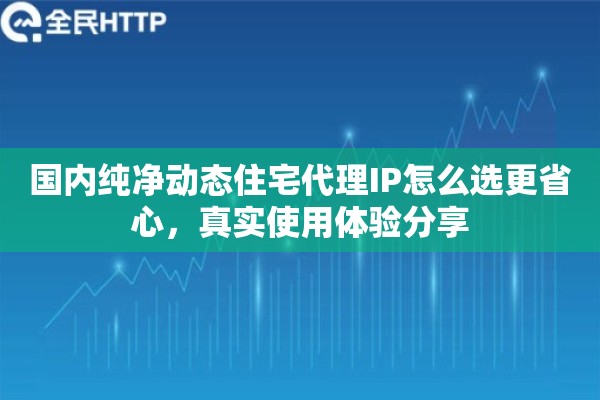 国内纯净动态住宅代理IP怎么选更省心，真实使用体验分享
