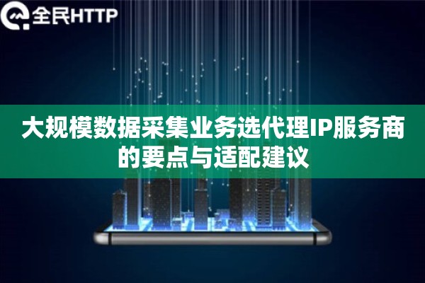 大规模数据采集业务选代理IP服务商的要点与适配建议