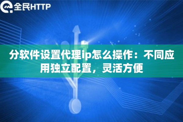 分软件设置代理ip怎么操作:不同应用独立配置,灵活方便 分软件设置代理ip怎么操作:不同应用独立配置,灵活方便