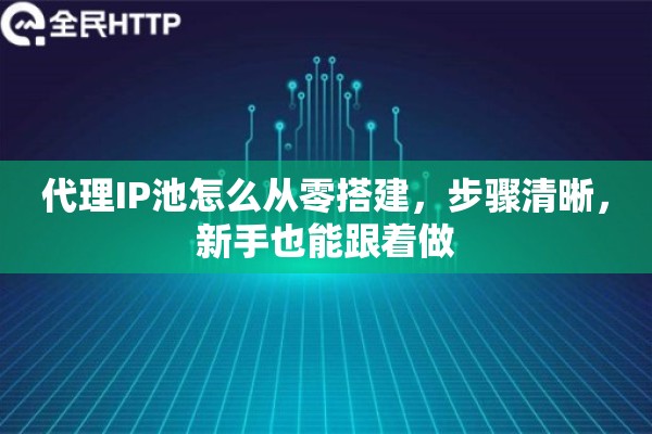 代理IP池怎么从零搭建，步骤清晰，新手也能跟着做