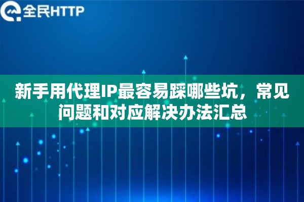 新手用代理IP最容易踩哪些坑，常见问题和对应解决办法汇总