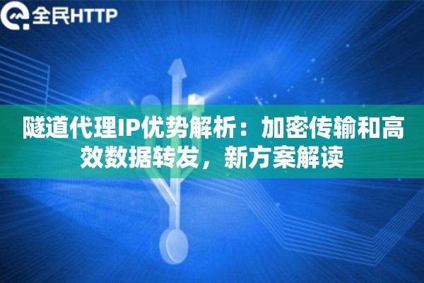 隧道代理IP优势解析：加密传输和高效数据转发，新方案解读