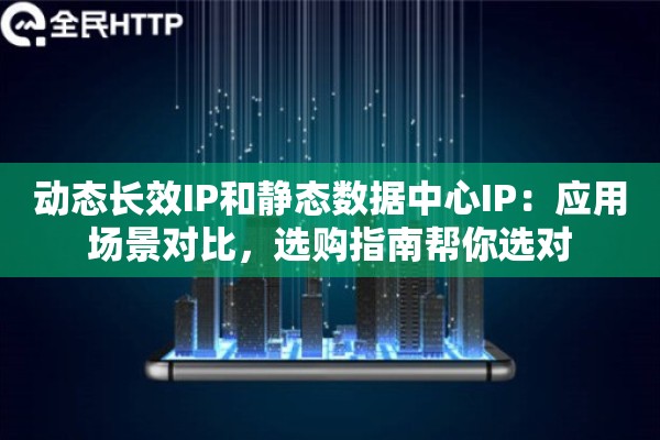 动态长效IP和静态数据中心IP：应用场景对比，选购指南帮你选对