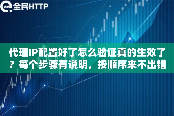代理IP配置好了怎么验证真的生效了？每个步骤有说明，按顺序来不出错