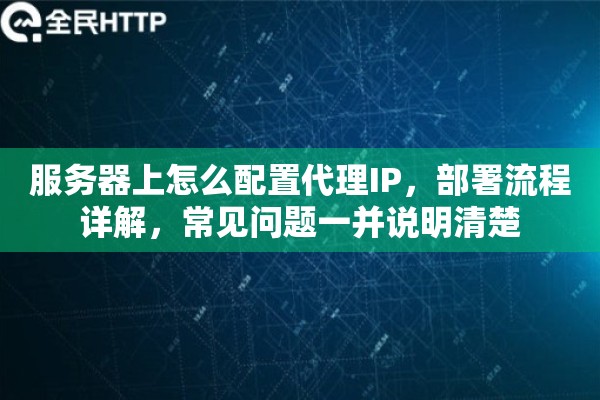 服务器上怎么配置代理IP，部署流程详解，常见问题一并说明清楚