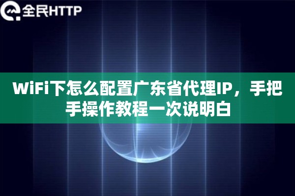 WiFi下怎么配置广东省代理IP，手把手操作教程一次说明白