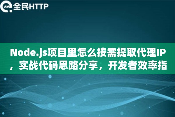 Node.js项目里怎么按需提取代理IP，实战代码思路分享，开发者效率指南