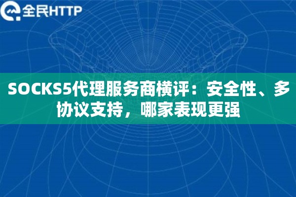 SOCKS5代理服务商横评：安全性、多协议支持，哪家表现更强