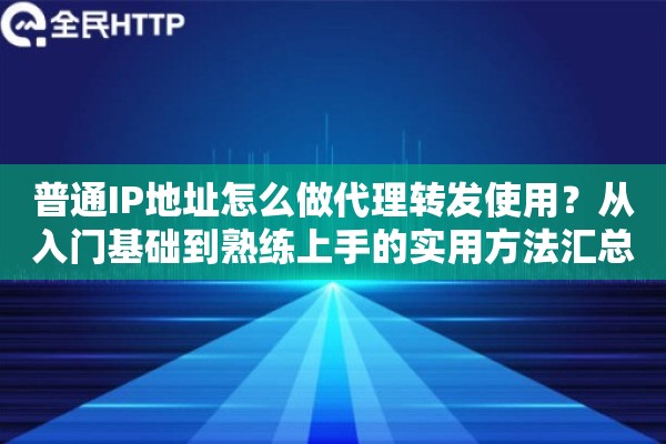 普通IP地址怎么做代理转发使用？从入门基础到熟练上手的实用方法汇总