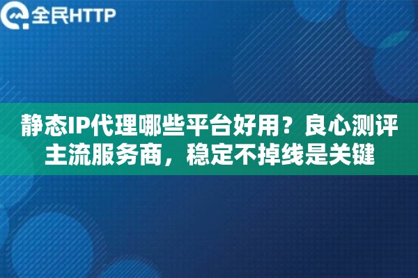 静态IP代理哪些平台好用？良心测评主流服务商，稳定不掉线是关键