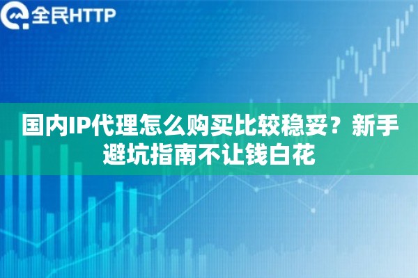 国内IP代理怎么购买比较稳妥?新手避坑指南不让钱白花 国内IP代理怎么购买比较稳妥?新手避坑指南不让钱白花