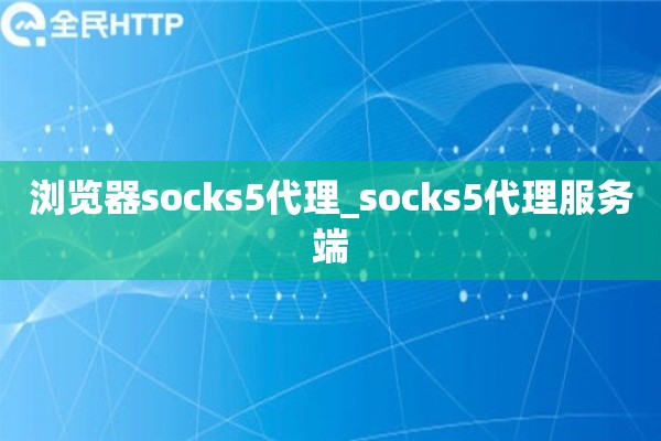 浏览器socks5代理_socks5代理服务端
