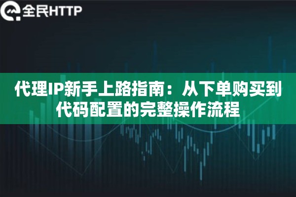 代理IP新手上路指南：从下单购买到代码配置的完整操作流程