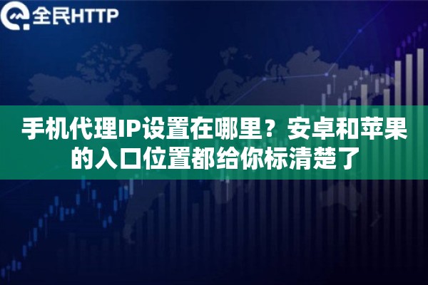手机代理IP设置在哪里?安卓和苹果的入口位置都给你标清楚了 手机代理IP设置在哪里?安卓和苹果的入口位置都给你标清楚了
