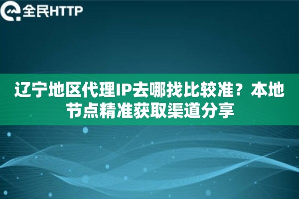辽宁地区代理IP去哪找比较准？本地节点精准获取渠道分享