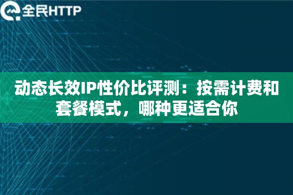 动态长效IP性价比评测：按需计费和套餐模式，哪种更适合你